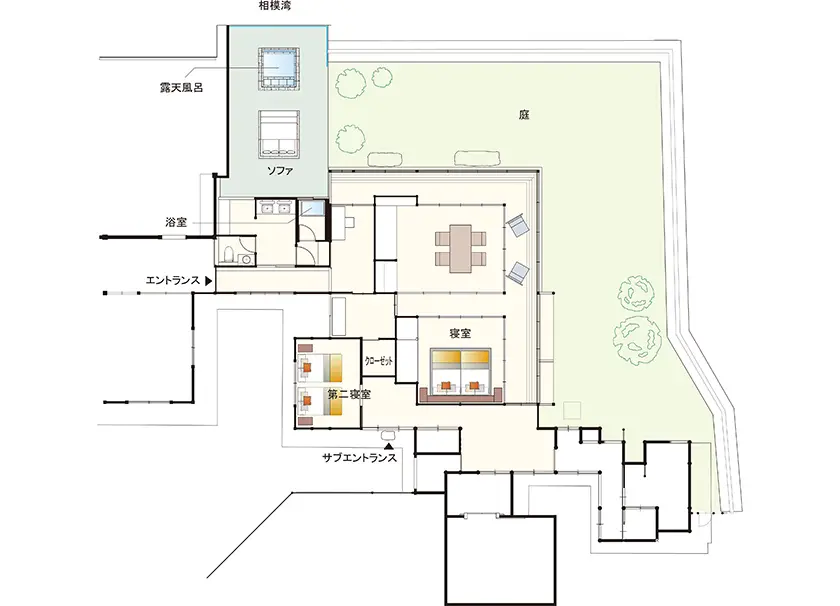 松の間 間取り図