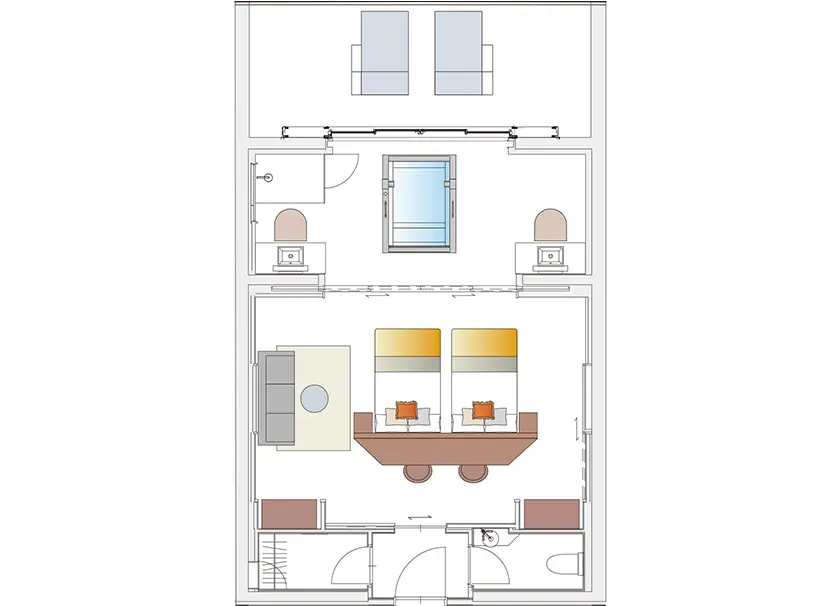 2F ツイン 間取り図