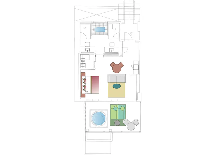 エグゼクティブダブル 間取り図