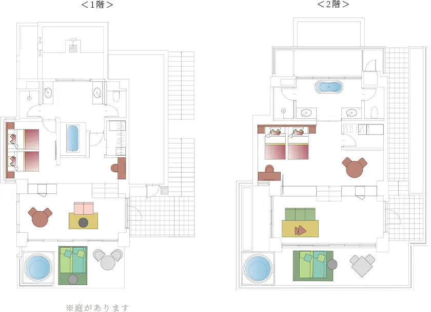 ヴィラスイート 間取り図