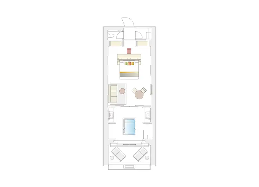 別棟エグゼクティブダブル 間取り図