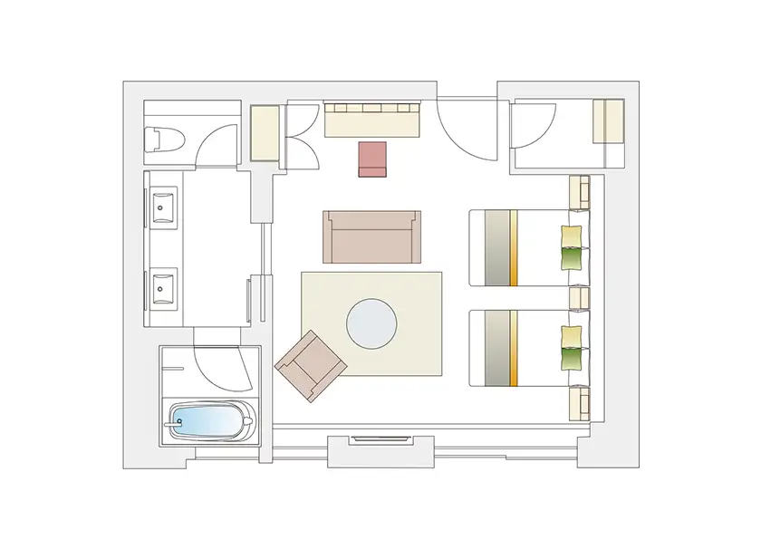 本棟ツイン 間取り図