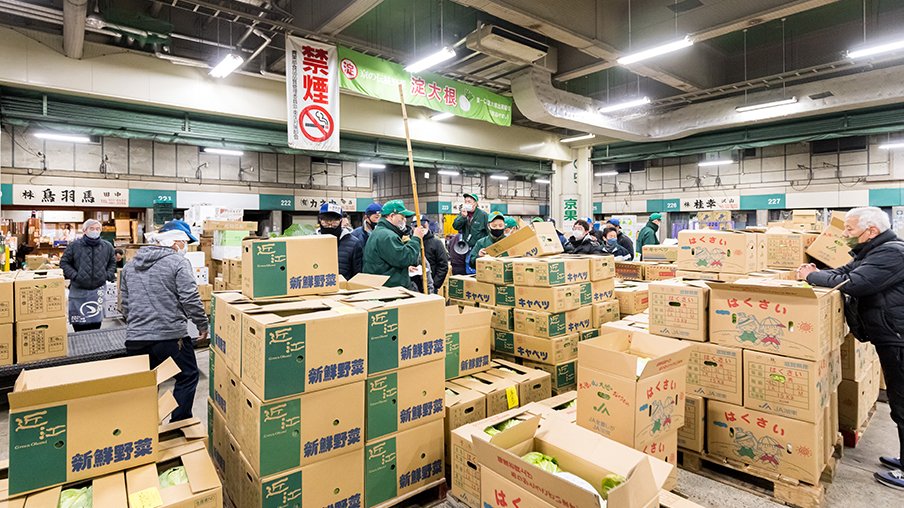 日本で最初に誕生した中央卸売市場