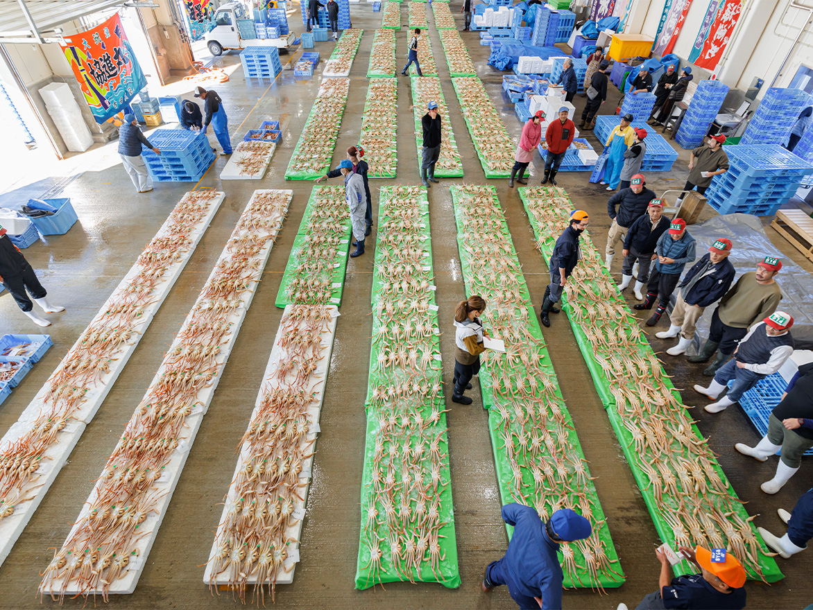 蟹は冬の風物詩