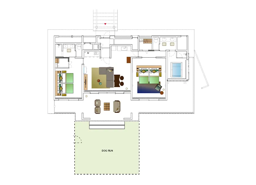 ドッグヴィラスイート 間取り図